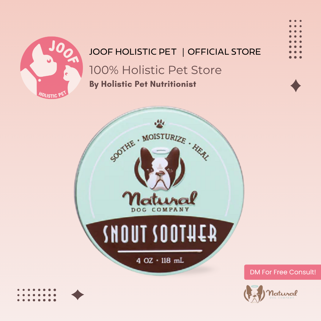Natural Dog Company Snout Soother Tin (2oz & 4oz) Dry Nose Hyperkeratosis Healing Balm for Dogs
