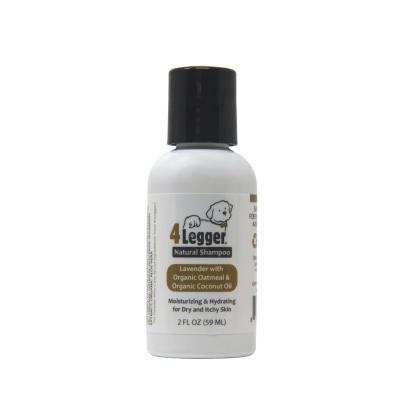 4Legger Oatmeal Lavender Organic Food Standard Shampoo (16oz) | Itchy, Irritated Skin Shampoo for Dogs