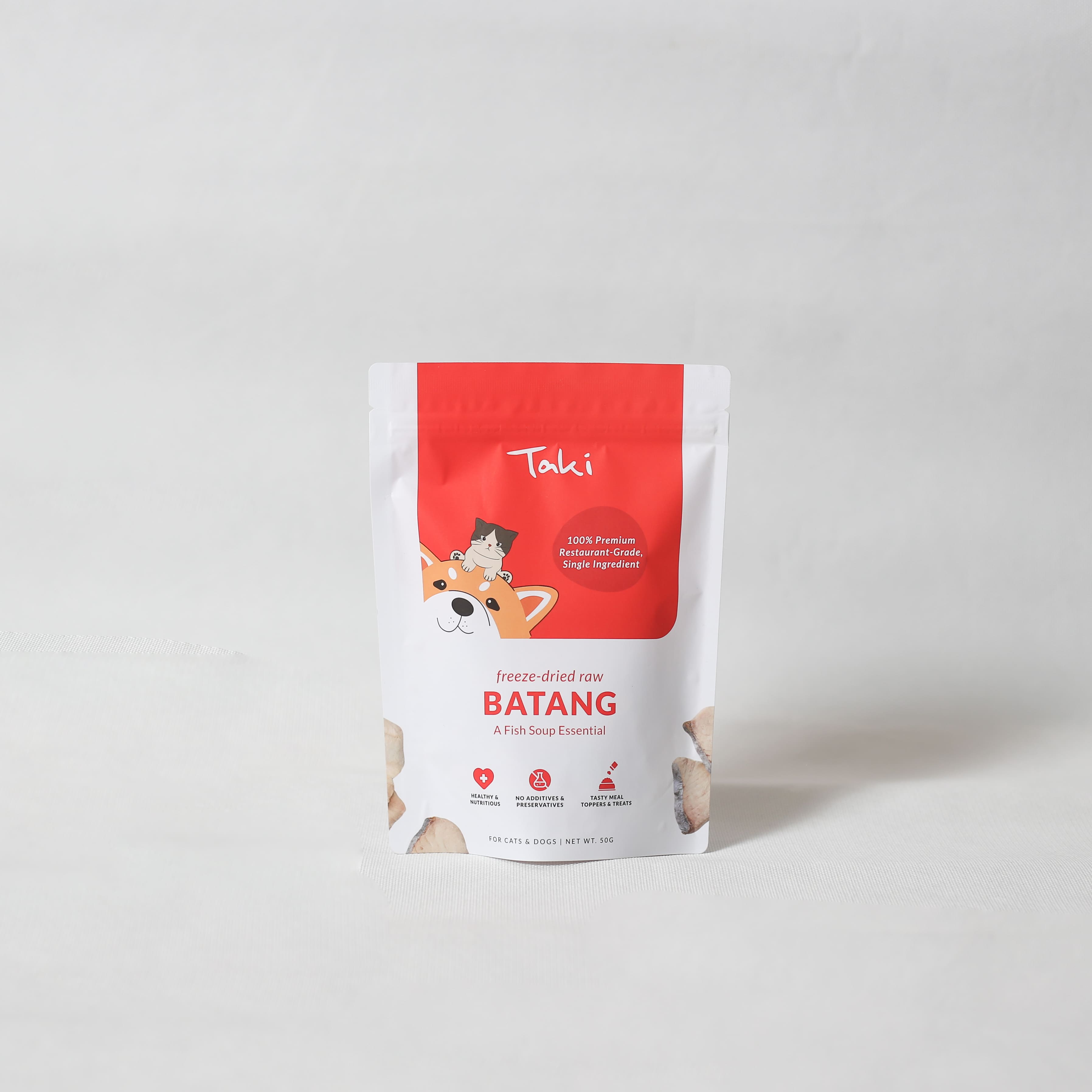 Taki Pets Batang 50g | Freeze-Dried Treats Whole Food Toppers For Dogs and Cats | Premium Pet Treats
