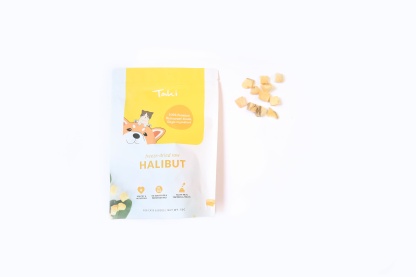Taki Pets Halibut 50g | Freeze-Dried Treats Whole Food Toppers For Dogs and Cats | Premium Pet Treats