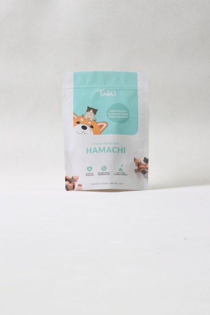 Taki Pets Hamachi (Yellowtail fish) 50g | Freeze-Dried Treats Whole Food Toppers For Dogs and Cats | Premium Pet Treats