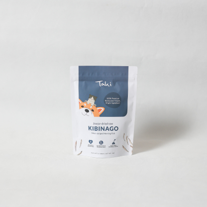 Taki Pets Kibinago Silver Herring (50g) Freeze Dried Omega 3 Skin Coat Treat for Dogs and Cats