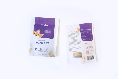 Taki Pets Pomfret (50g) Freeze Dried Omega 3 Skin Coat Treat for Dogs and Cats