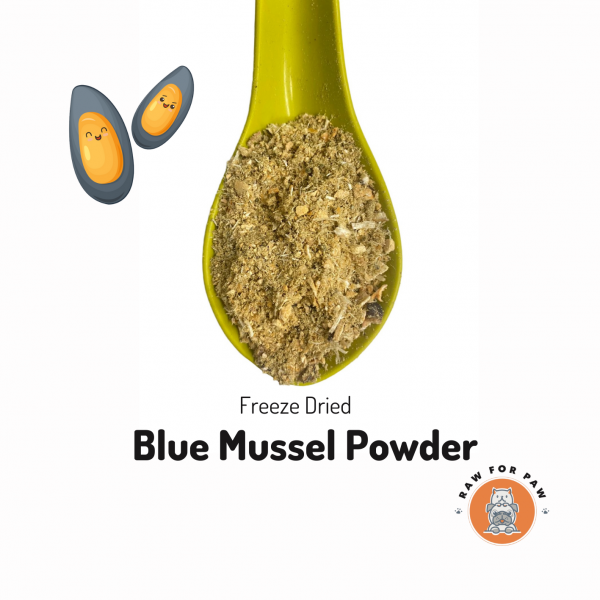 Raw for Paw Freeze Dried Blue Mussel Sprinkles 50g | Freeze-Dried Treats Whole Food Toppers For Dogs and Cats | Premium Pet Treats