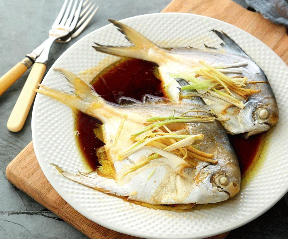 Big White Pomfret Fish 大白鲳鱼 Ikan Bawal Putih Besar 400g up