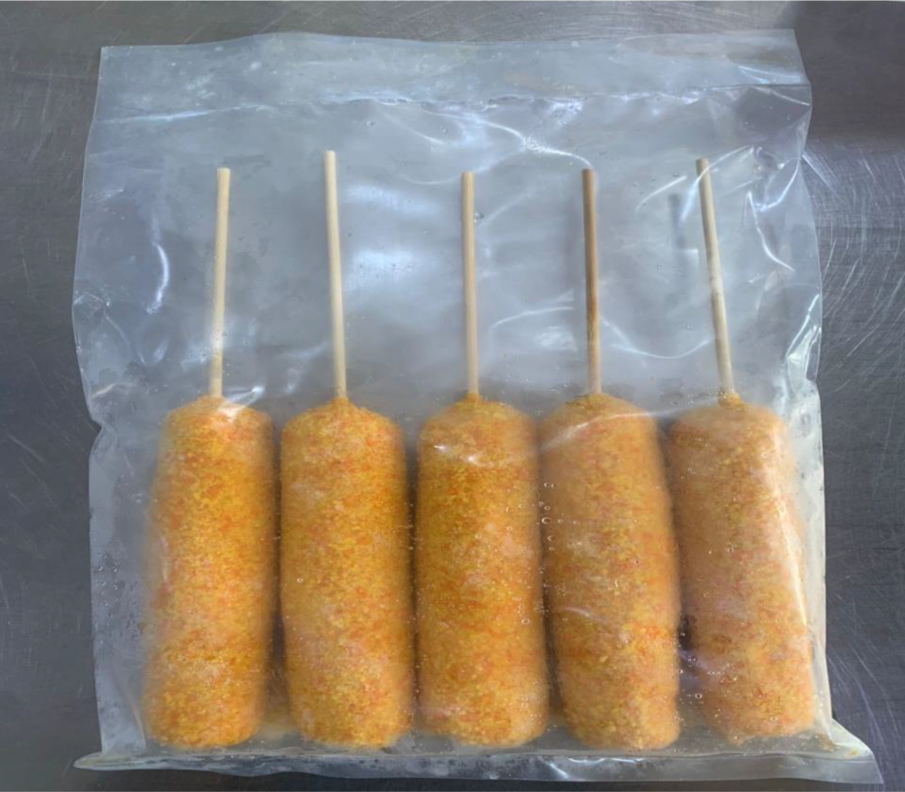 Frozen Corn Korean Chicken Sausage 速冻玉米韩式鸡肉香肠 5PCS/PKT