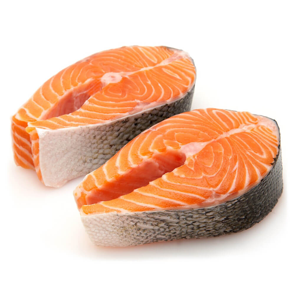 NORWAY FROZEN SALMON STEAK 1kg (4 or 5 pcs) 挪威三文鱼片一公斤(4至5片)