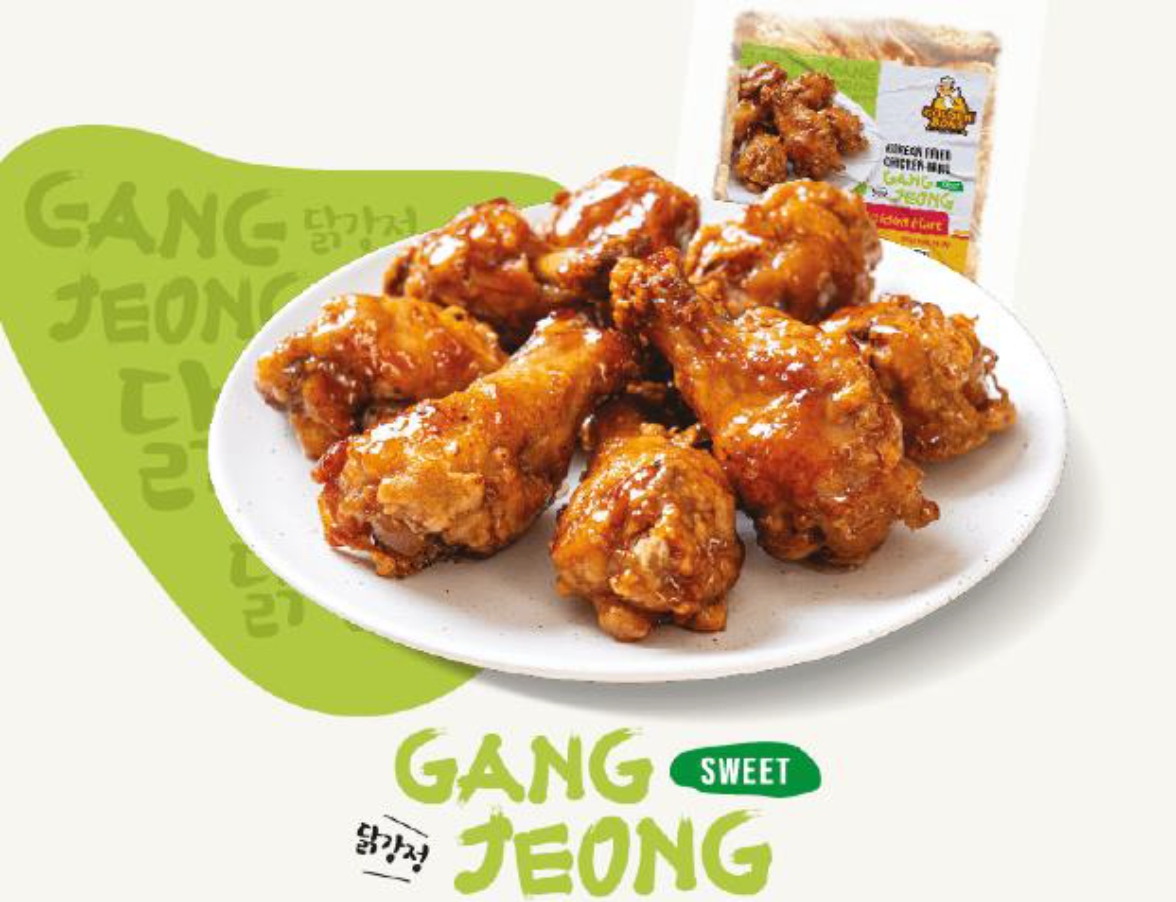 Frozen Marinated Korean Fried Wing 5 Flavor Gang Jeong 50PCS ( With 500gm）