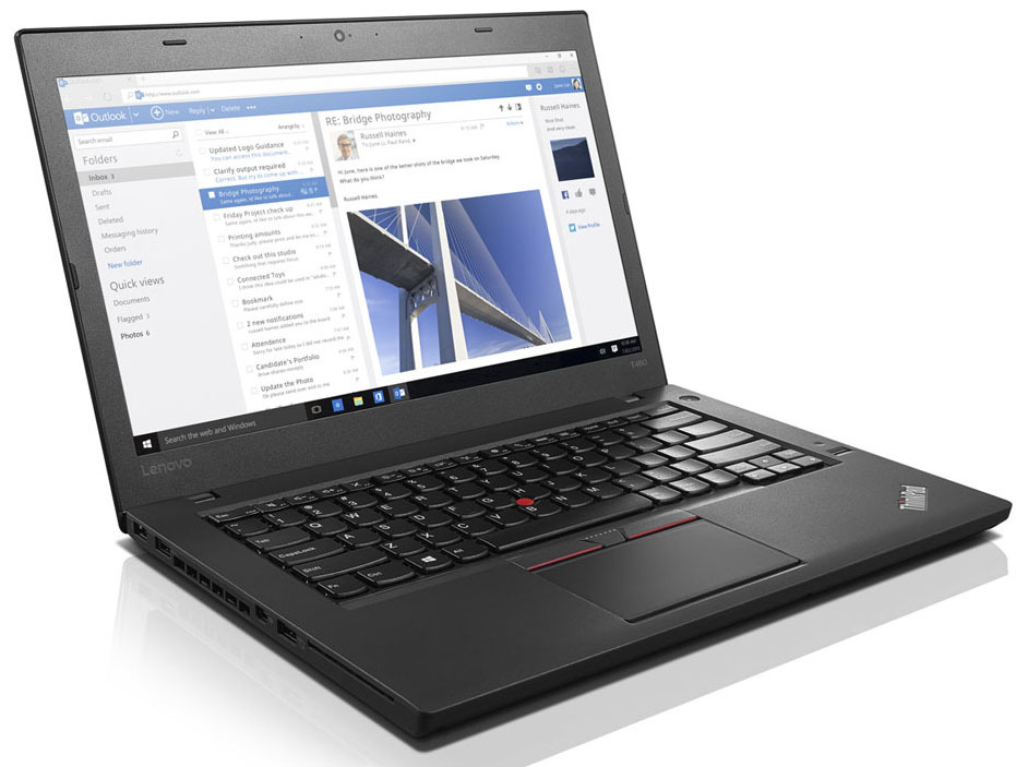 Notebook Thinkpad Lenovo T460 Tough Screen- CORE i3 - 6TH Gen - 8GB RAM - 256GB SSD Retake