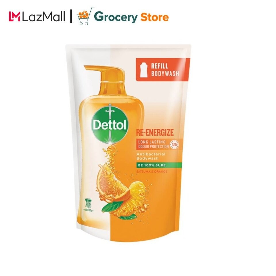 Dettol Shower Gel/Antibacterial Body Wash 850ml Value Refill Pouch (Re-energise)