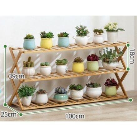 Flower Rack Plant Rack Wooden Flower Garden Rack Potted Plant