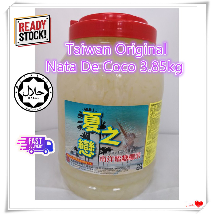 Original Halal Nata De Coco 3.85kg Taiwan Original Jelly Coconut