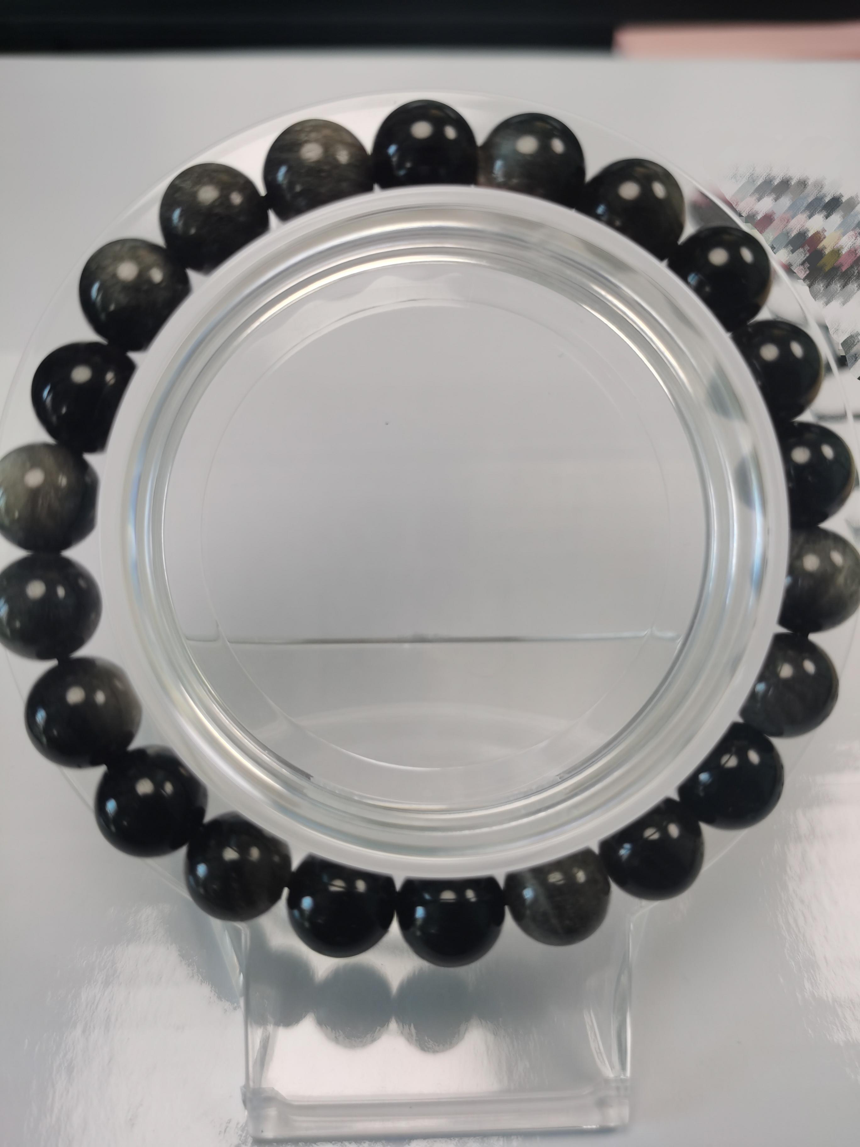 黒い水晶ブレスレット