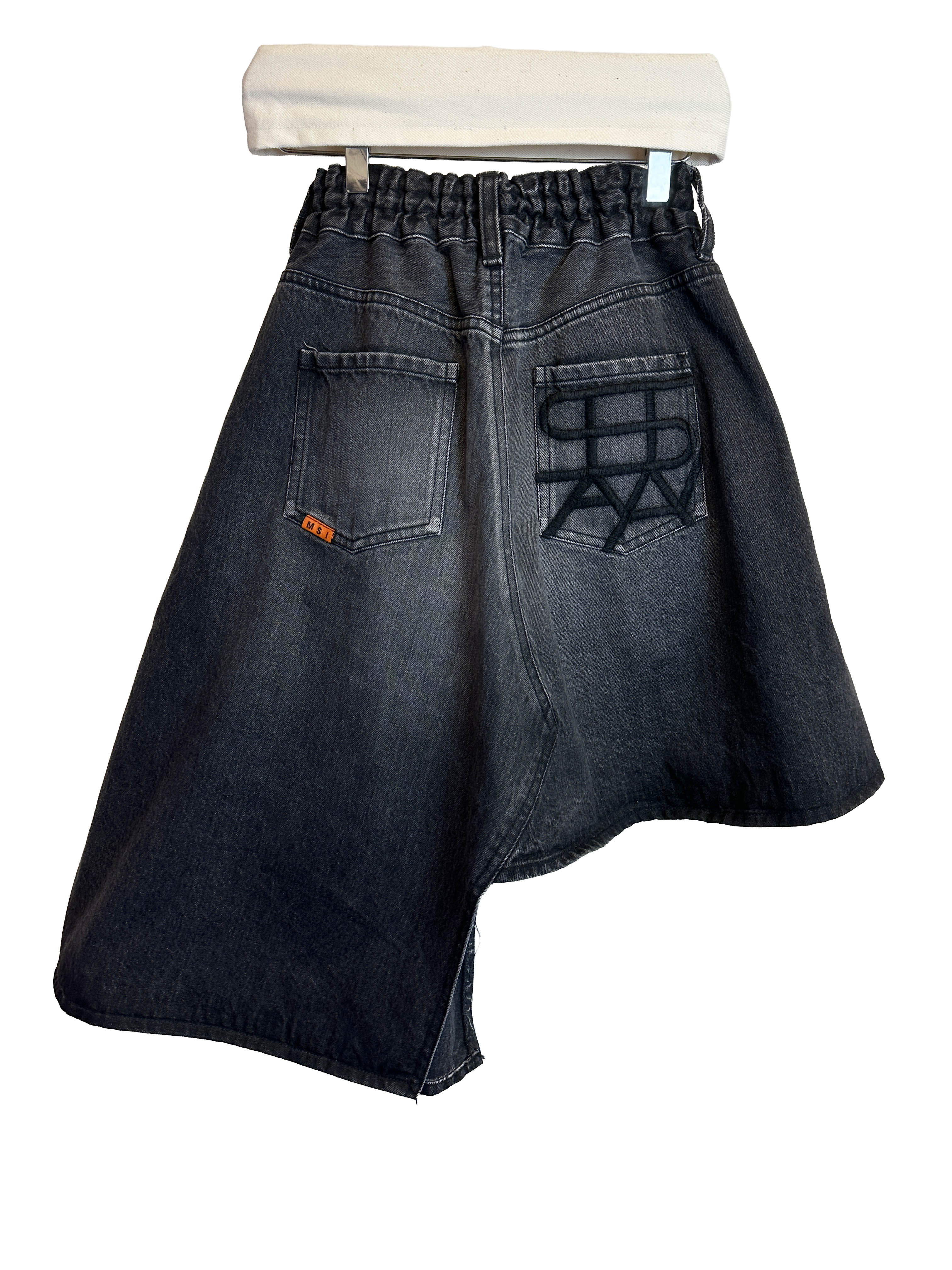 ASYMMETRY DENIM SKIRT