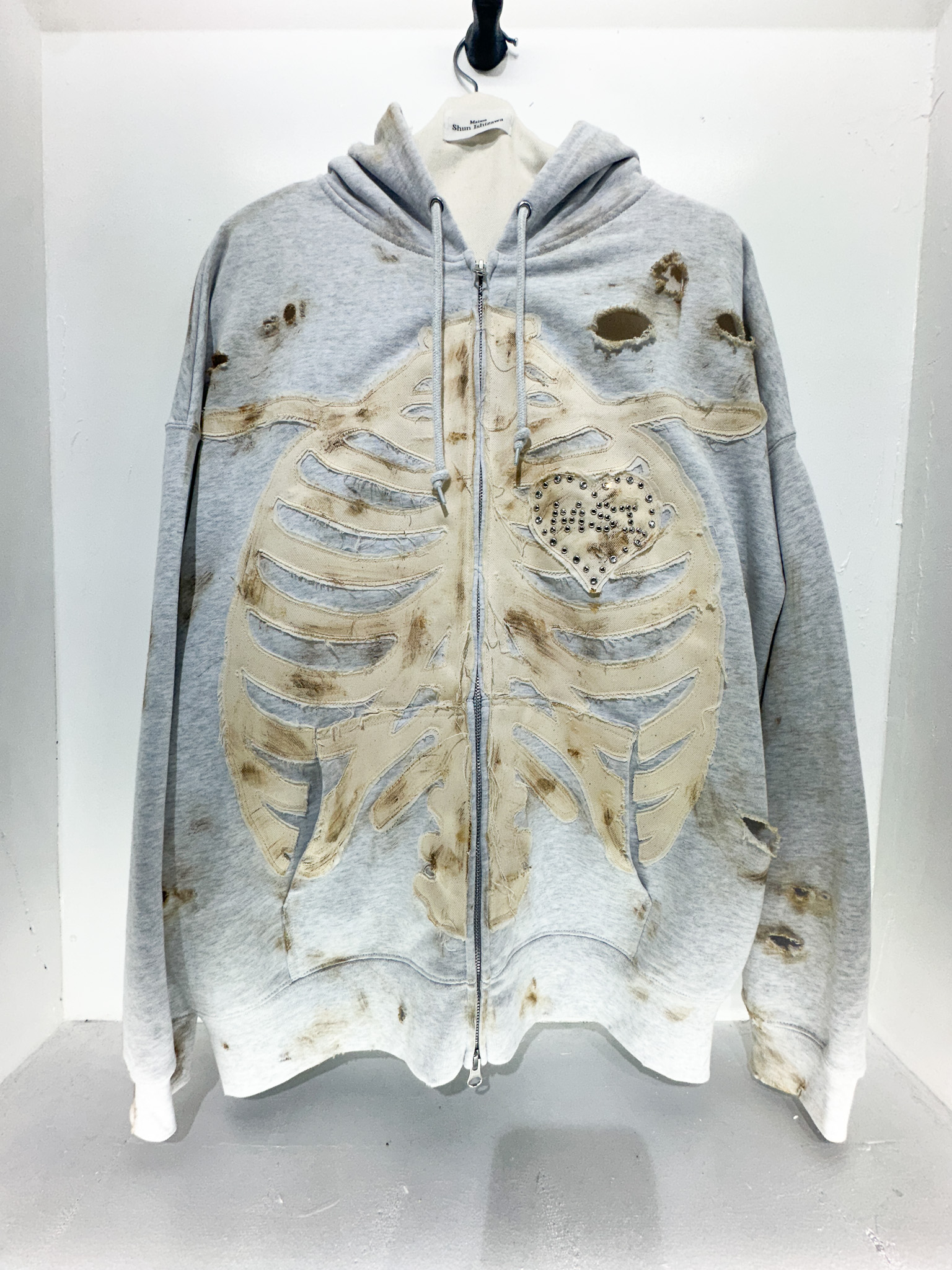 BONE STRUCTURE STUDS HOODIE