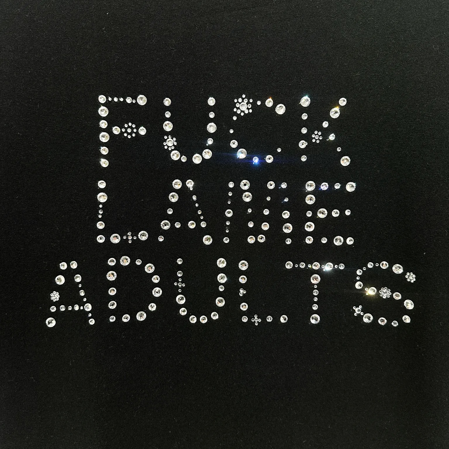 BONE STRUCTURE STUDS SWEATSHIRT BLACK