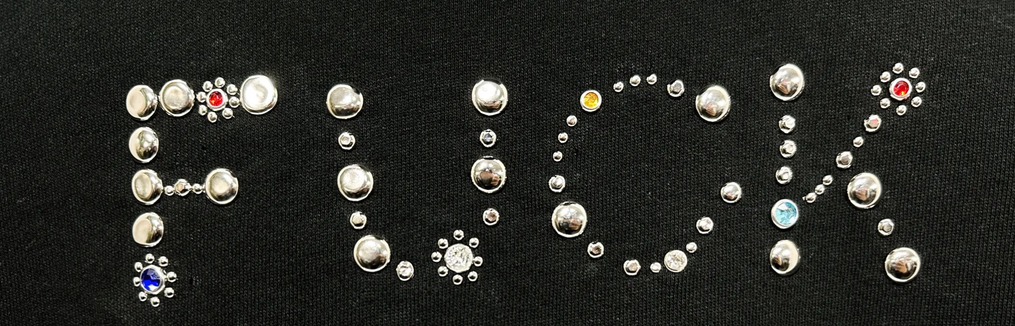 BONE STRUCTURE STUDS SWEATSHIRT BLACK