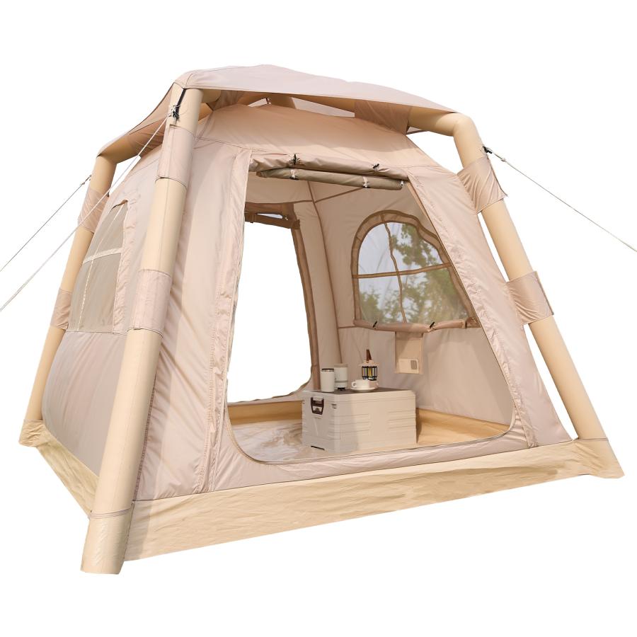 テント 2人用 エアーテント 大型 インフレータブルテント 3人用 エアフレーム ロッジテント ハウステント