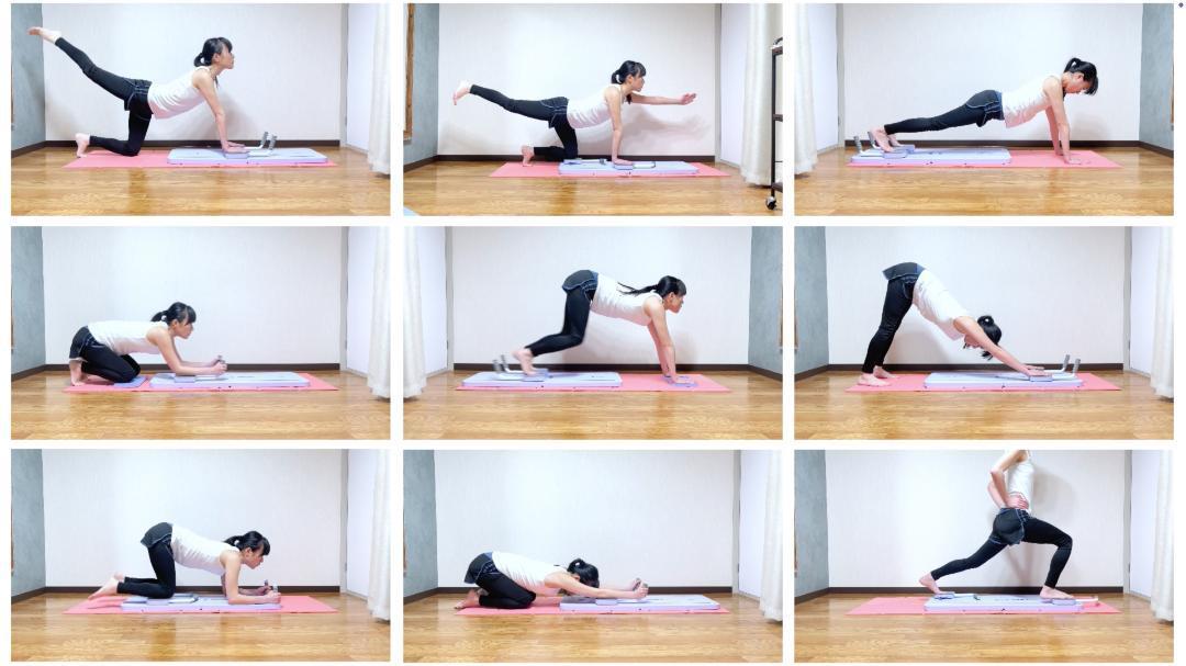 ピラティスボード エクササイズバンドセット付属 体幹 筋トレ エクササイズ