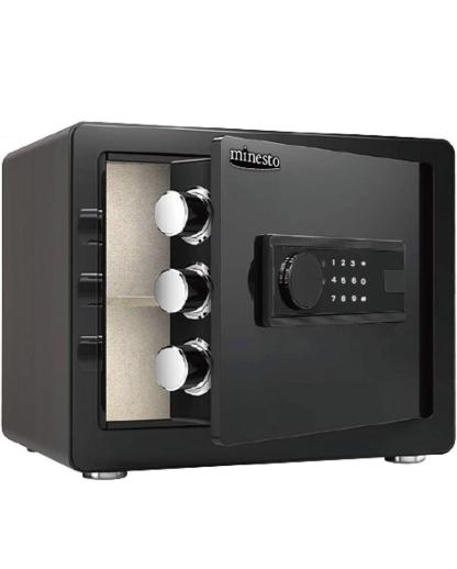 金庫 30cm（32L） 電子テンキー式 振動警報 防犯　ブラック