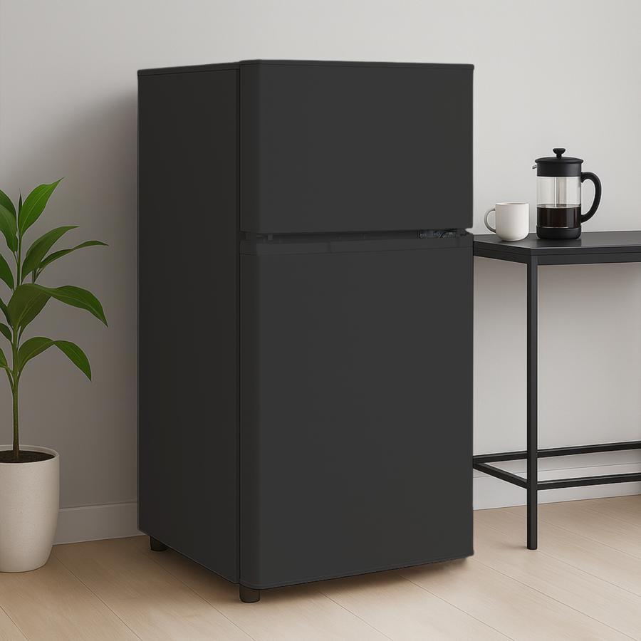 冷蔵庫 一人暮らし 冷凍冷蔵庫 2ドア 小型 85L 家庭用 上段冷凍庫 冷蔵室 62L 冷凍室 23L 奥行50cm 白 黒