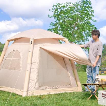 テント 2人用 エアーテント 大型 インフレータブルテント 3人用 エアフレーム ロッジテント ハウステント