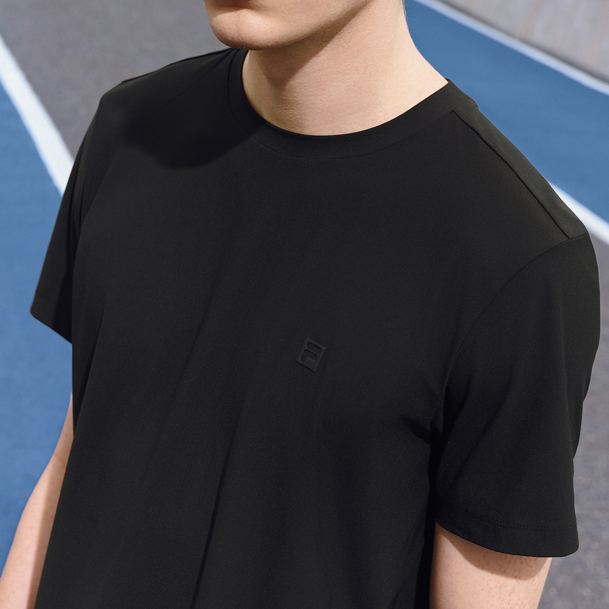 FILA MEN'S FITNESS Knitted Short Sleeve Top