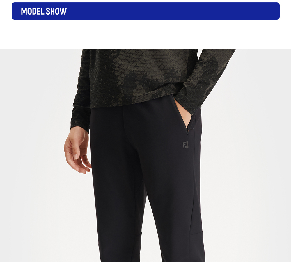 FILA CORE ATHLETICS FITNESS MEN Men Knit Pants (Black)