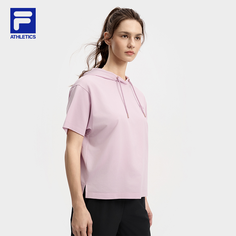 FILA CORE ATHLETICS FILA-FIT WOMEN Women Short Sleeve T-shirt (Black / Violet)