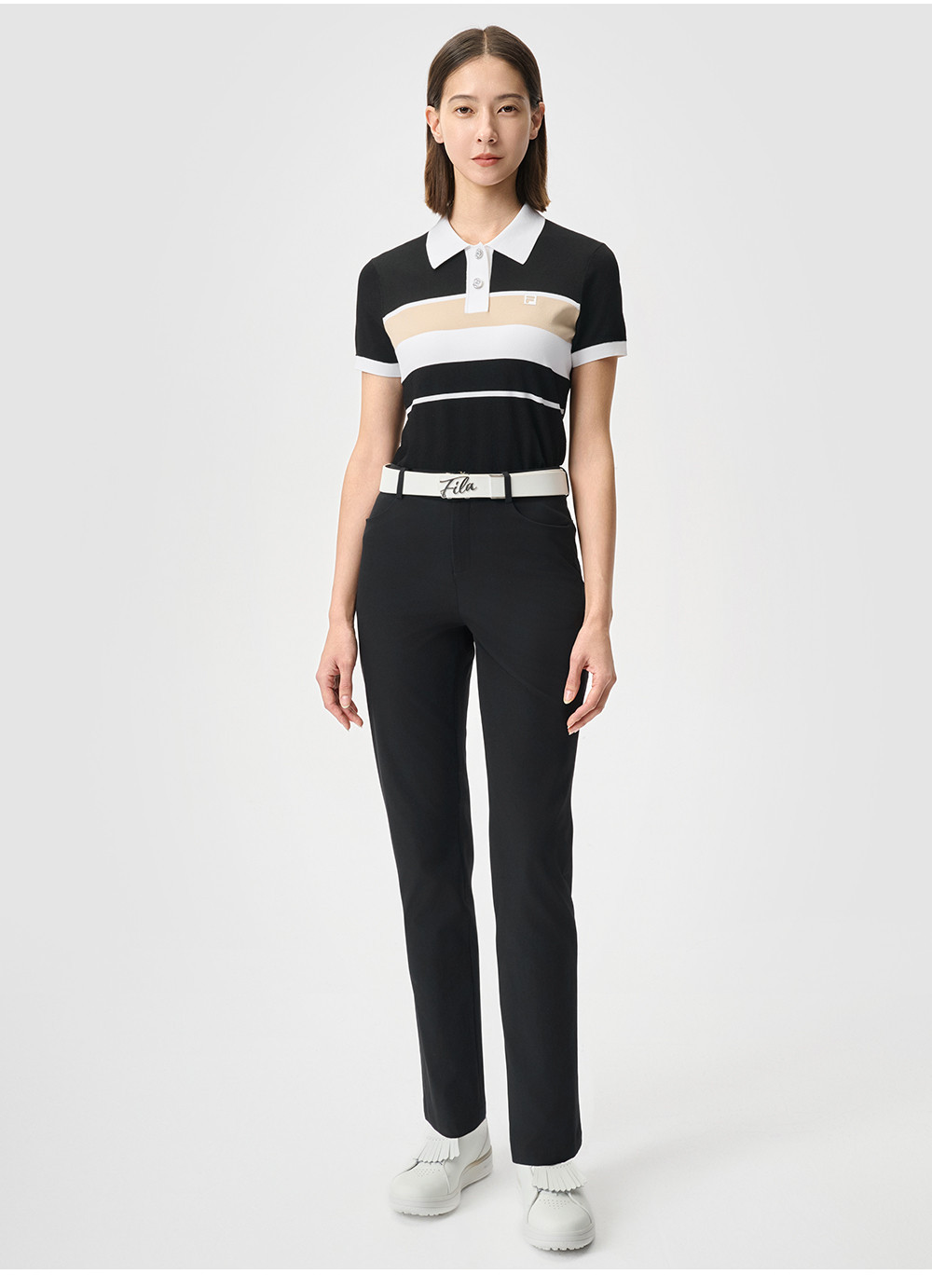 FILA CORE ATHLETICS GOLF STATELY FLORAL Women Woven Pants (Black)
