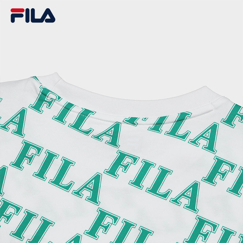 FILA CORE WHITE LINE ORIGINALE Womens Short Sleeve T-shirt in Full Print