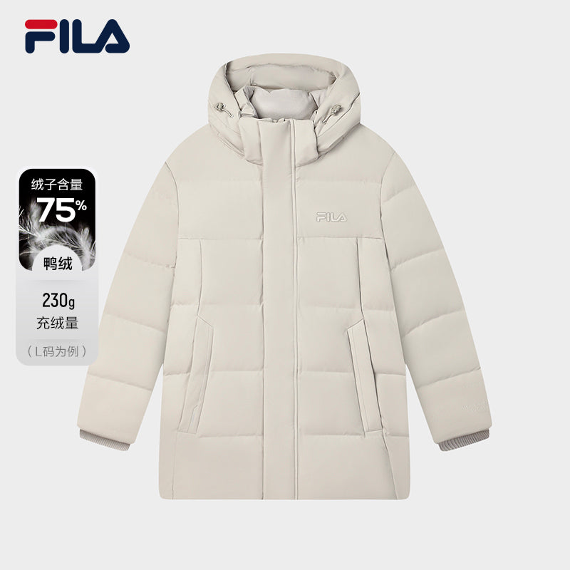 [ FILA ]★Heritage Lightweight Popper  Down Jacket FILA CORE LIFESTYLE HERITAGE CLASSIC MONOGRAM Men Mid Length