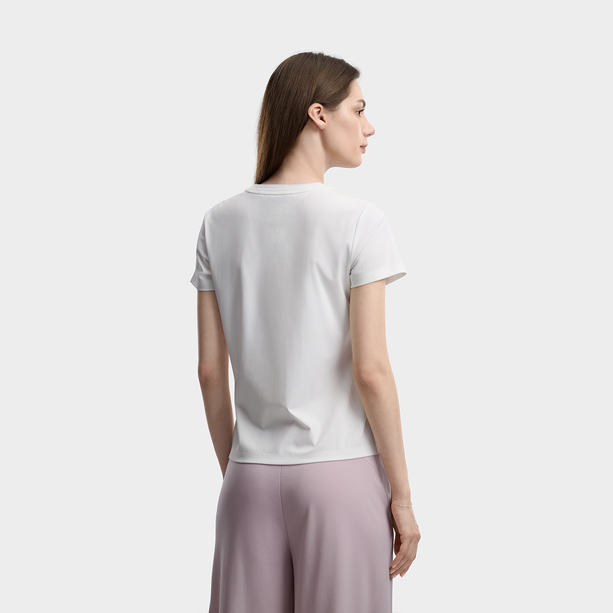 FILA WOMEN'S WHITE Knitted Short Sleeve Top