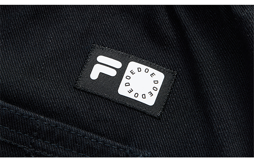 FILA FUSION CROSS OVER FILA X DOE LAND AHOY Men Woven Pants (Black)
