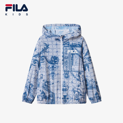 FILA KIDS WHITE LINE x RMN Boys UV-Resistance Jacket with Hood in Full Print