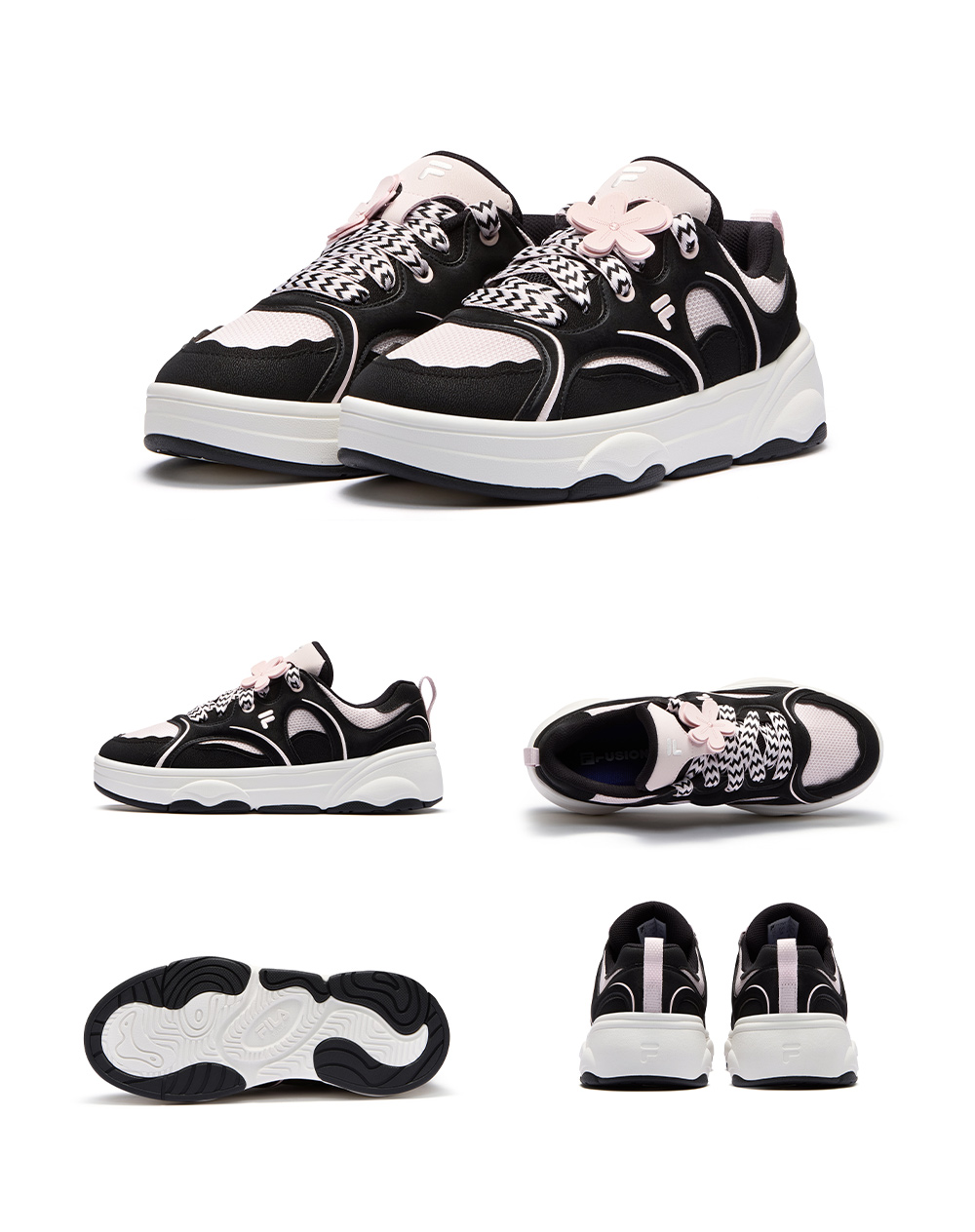 FILA FUSION WINDROUND DX Women Skate Shoes (Brown / Grey / White)