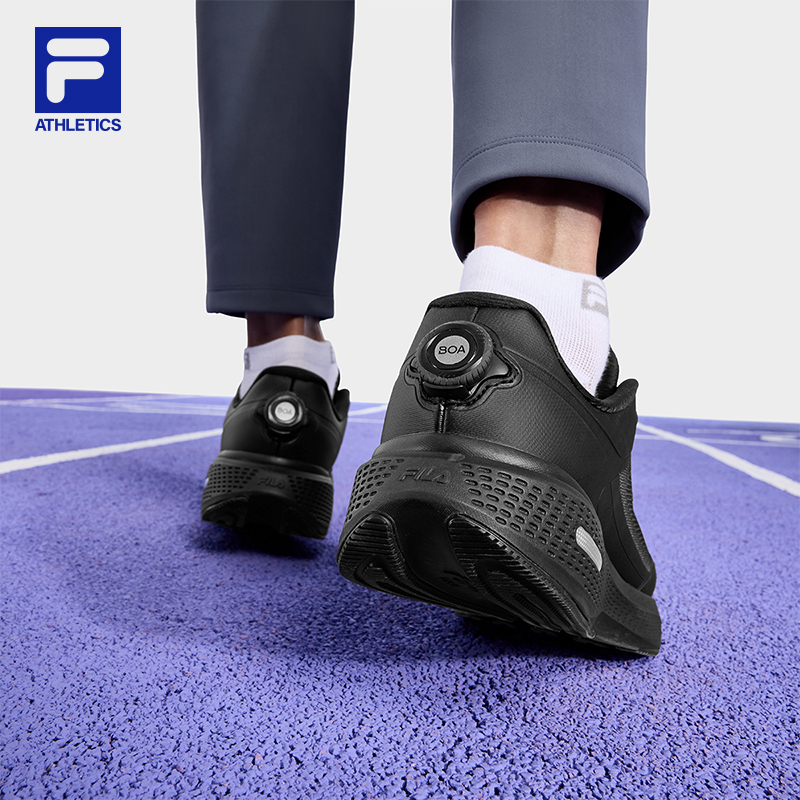 FILA CORE ATHLETICS SPORT PERFORMANCE FILA BOA NUVOLE 3+ RUN Men Road Running Shoes(Black/Grey)