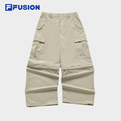 FILA FUSION x BEAMS Unisex Woven Pants in Light Khaki