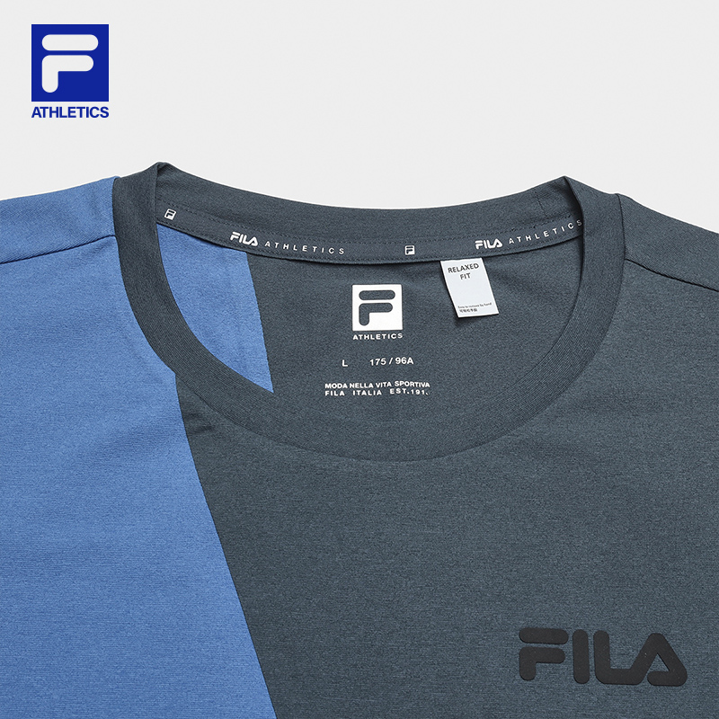 FILA MEN'S FITNESS Knitted Short Sleeve Top