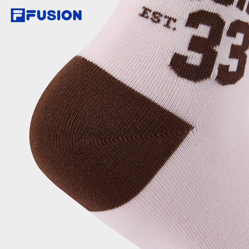FILA  FUSION LIFE Middle Socks (Light Pink/White)