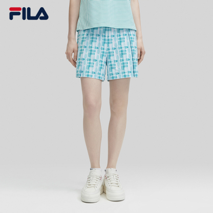 FILA CORE WHITE LINE EMERALD Women Woven Shorts in Full Print