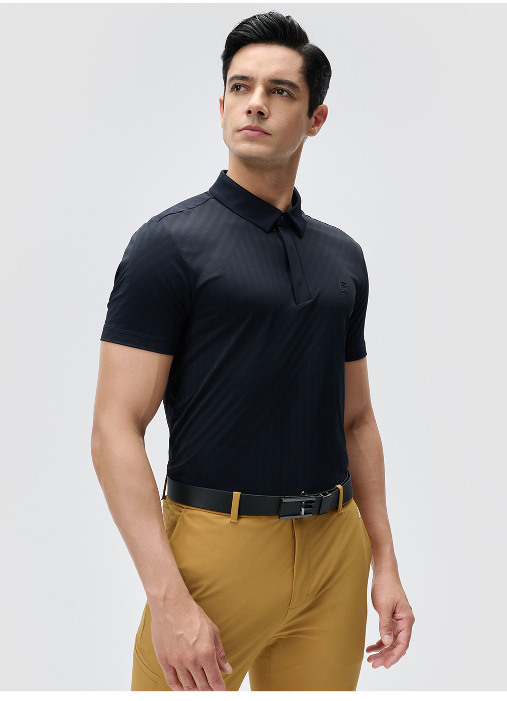 FILA CORE ATHLETICS GOLF Men Short Sleeve Polo (Brown / Navy)