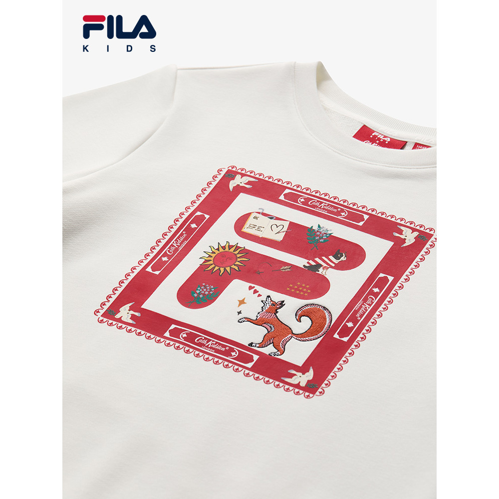 (130 - 160cm) [CNY Collection] FILA KIDS x CATH KIDSTON Boy's Sweater in White