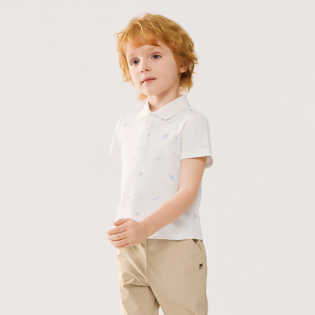 FILA KIDS WHITE LINE Boys Polo T-shirt