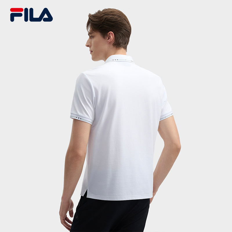 FILA CORE LIFESTYLE WHITE ORTISEI Men Polo T-shirt