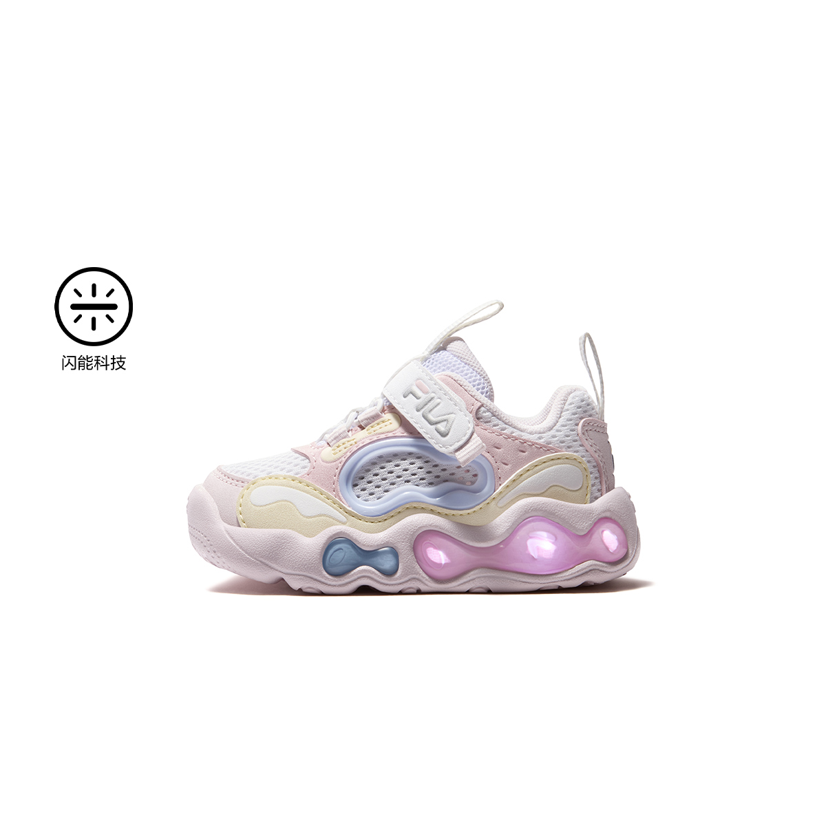 FILA KIDS HERITAGE Girls Light-Up Sneakers