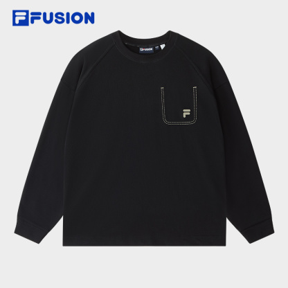 FILA FUSION INLINE FUSIONEER Unisex Long Sleeve Tee (White / Black)