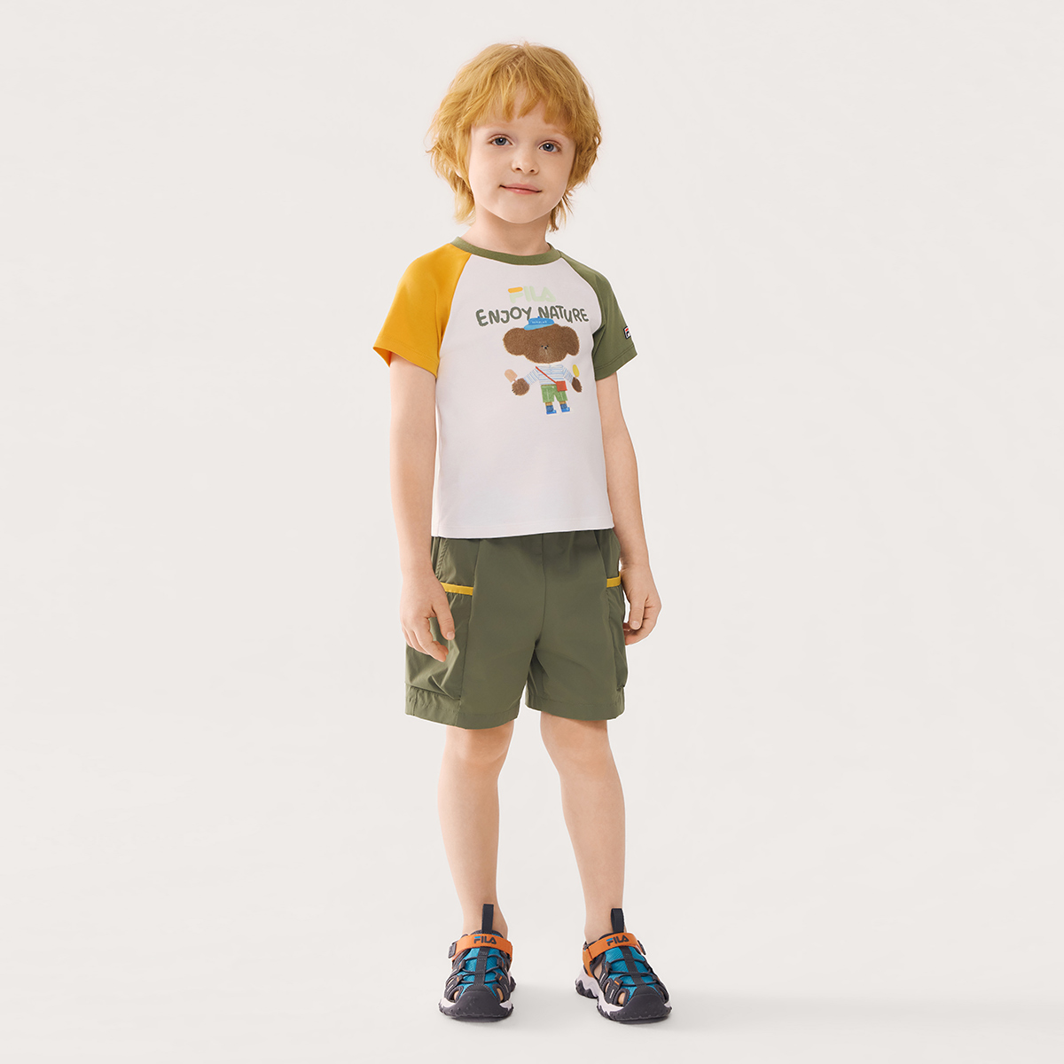 FILA KIDS CROSS OVER Boys Knitted Short Sleeve Top