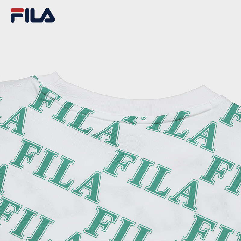 FILA CORE WHITE LINE ORIGINALE Womens Short Sleeve T-shirt in Full Print