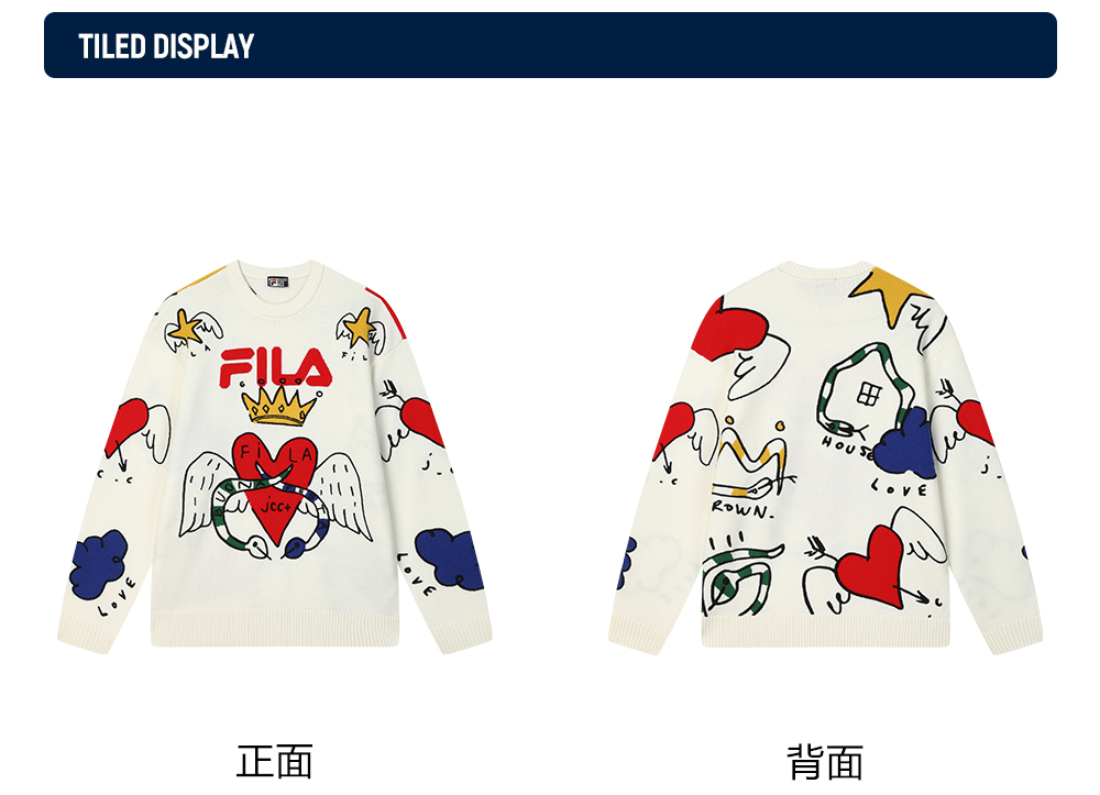 FILA CORE LIFESTYLE ORIGINALE FILA SOPHEY Women Knit Sweater (White)